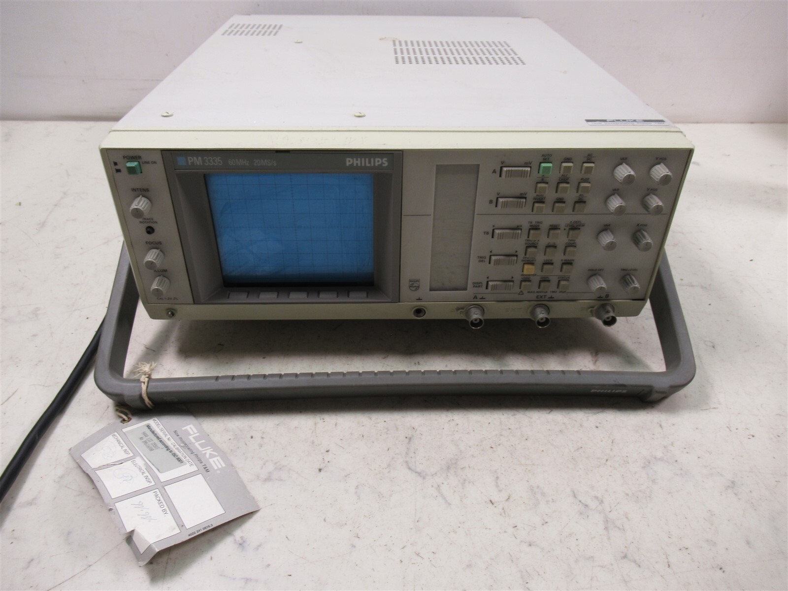 Fluke Philips PM3335 60MHz 20MS/s Oscilloscope Portable Benchtop Lab Device
