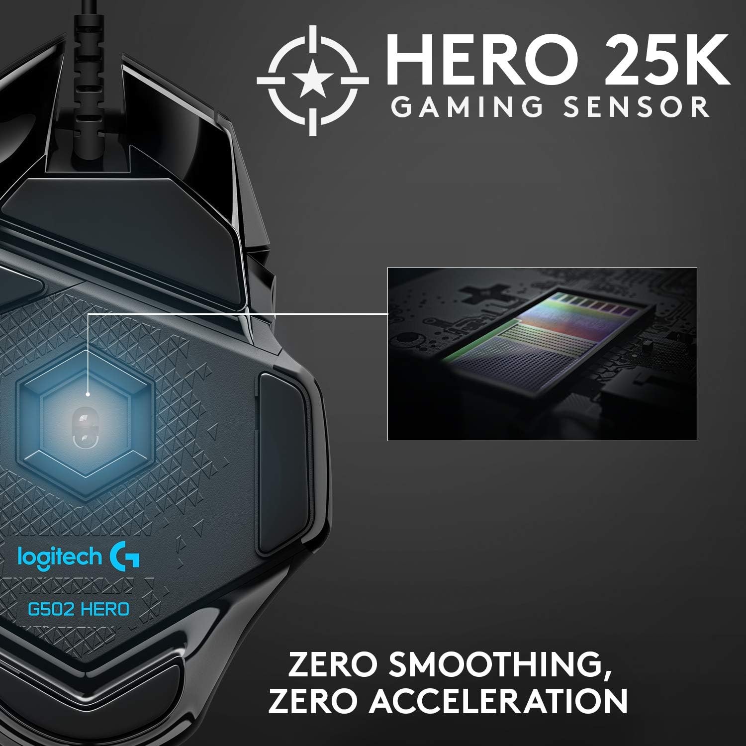 Logitech G502 HERO High Performance Wired Gaming Mouse, - Scratch & Dent