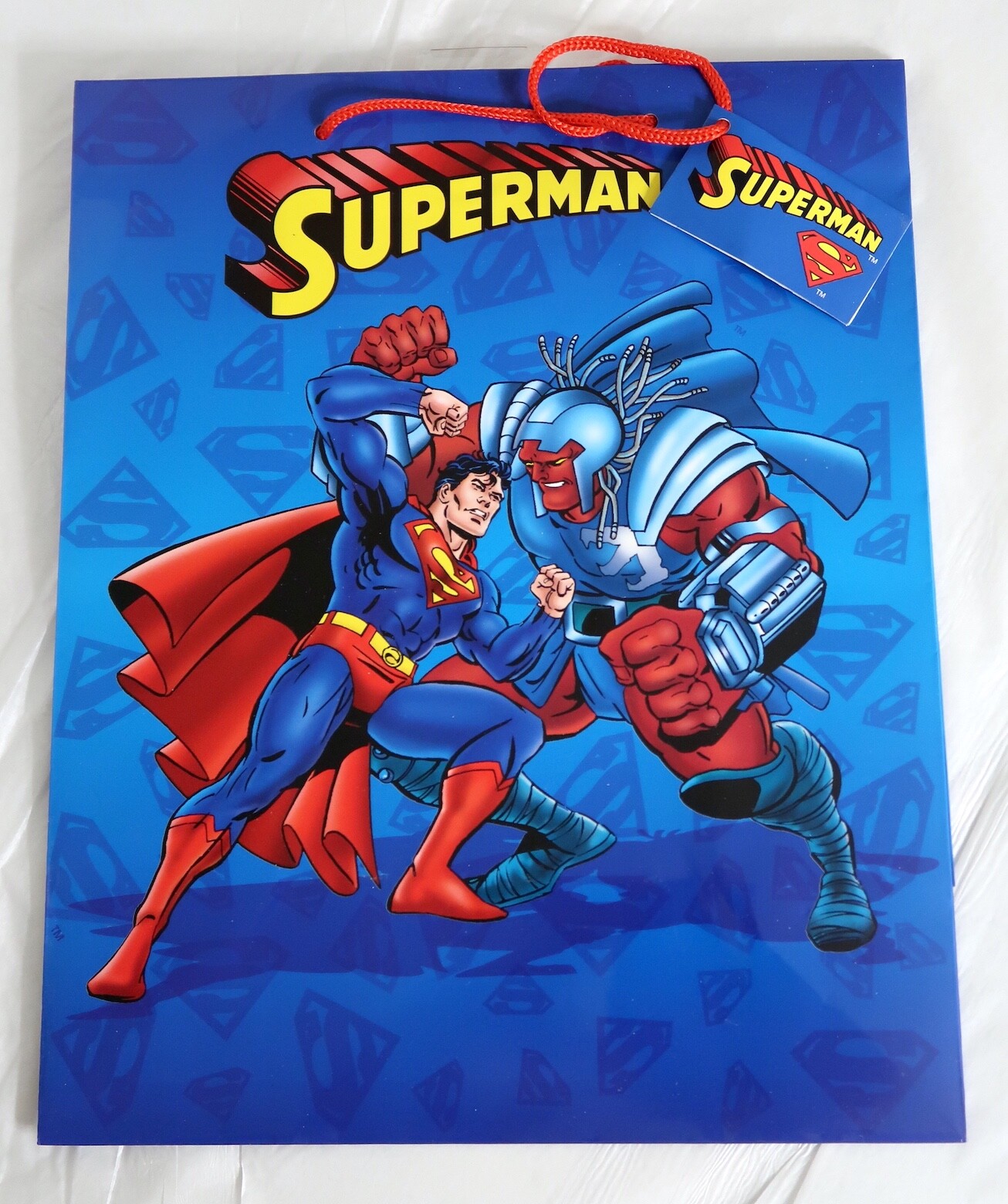 Superman Large Gift Bag with Tag @1997 UNUSED/EXCELLENT CONDITION/RARE