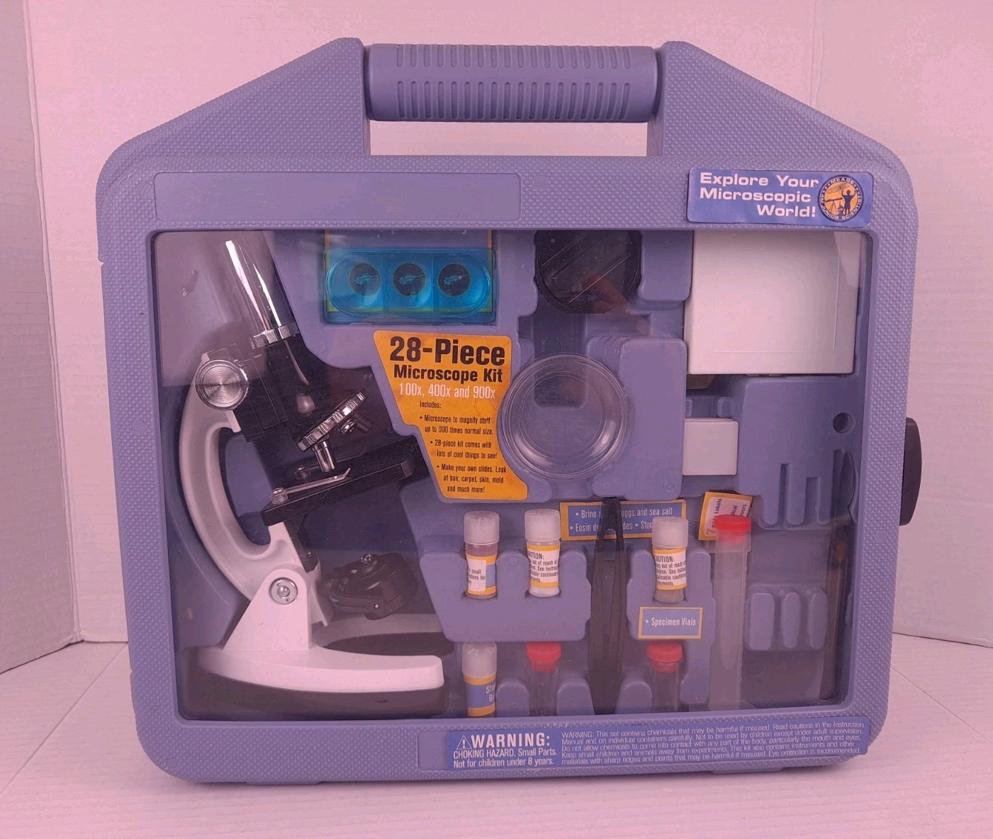 Meade 28 Piece Microscope Kit 100x 400x 900x Explore Your Microscopic World