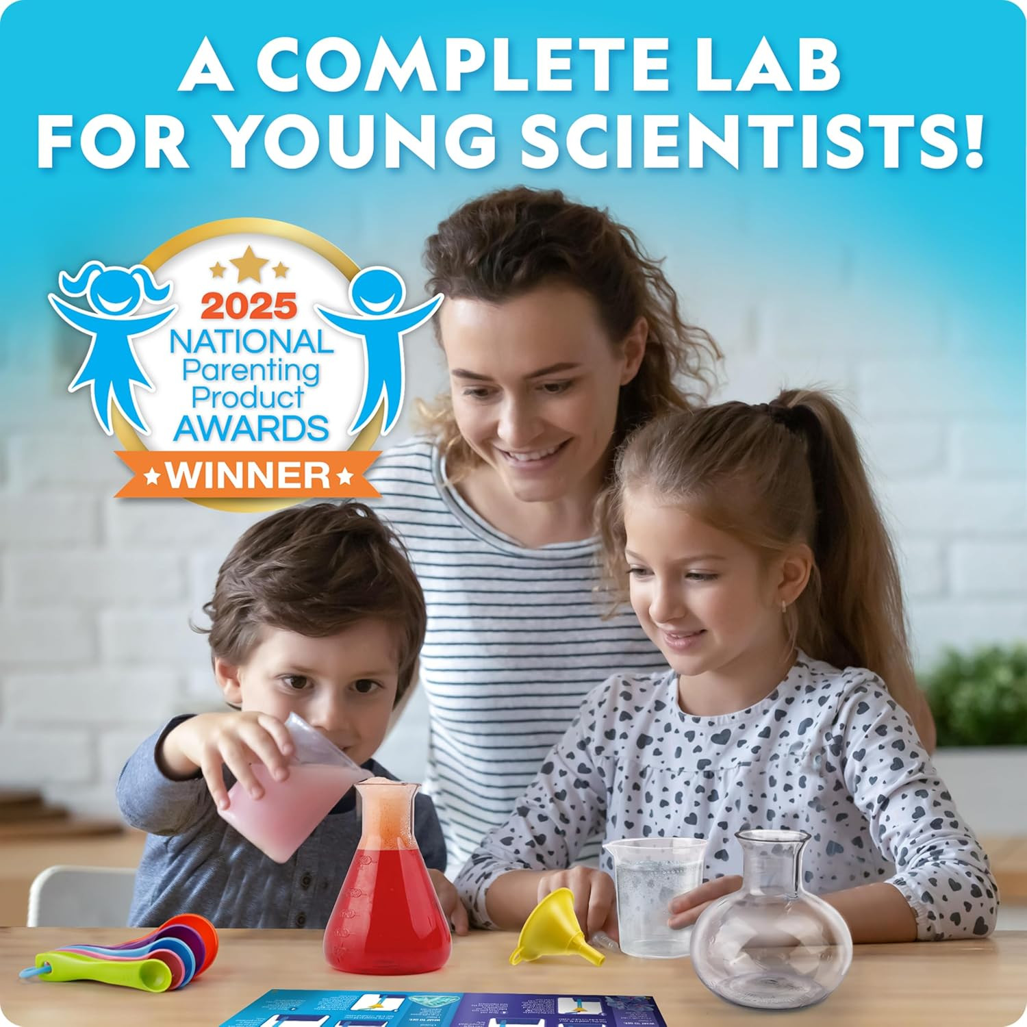 National Geographic Junior Chemistry Set - Complete Early Learning Lab Kit with