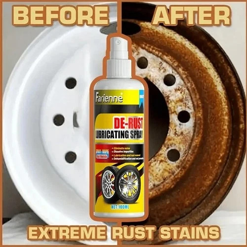Universal Rust Remover Spray for Car Wheels Metal Surface DecontaminationView