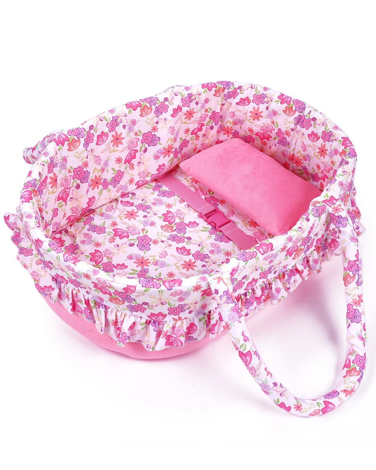 BABESIDE 2 Pcs Reborn Baby Doll Accessories, Pink Floral miniature,