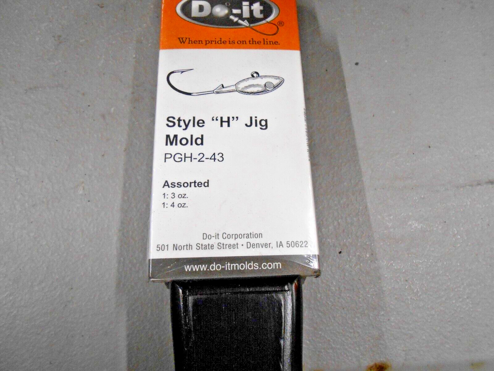 3321 Do-It Style H Head Jig Mold 3 & 4 oz