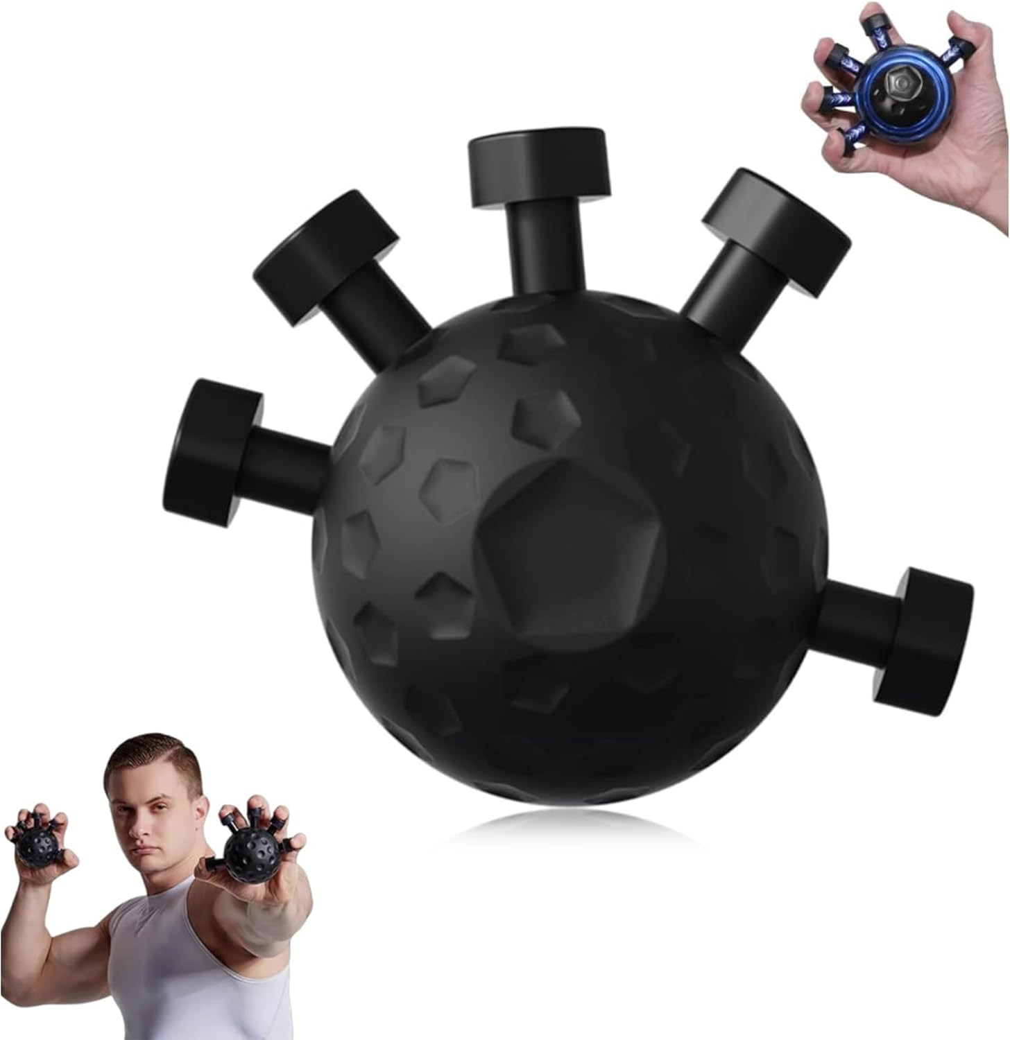 Finger Grip Strengthener,2026 New Hand Forearm Ball Strengthener Wrist Strengthe