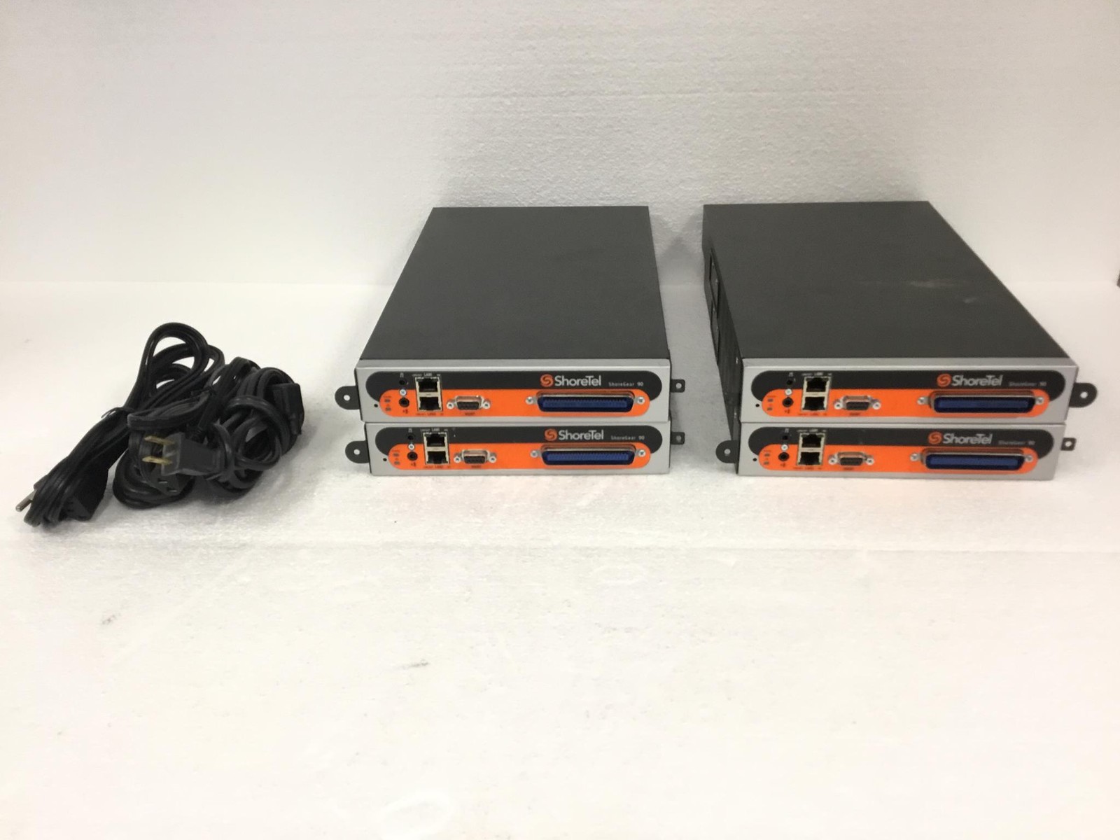 Lor of 3 Shoretel Shoregear 90 ST001 PN 600-1042-20 Voice Switch 2 Lan Maint