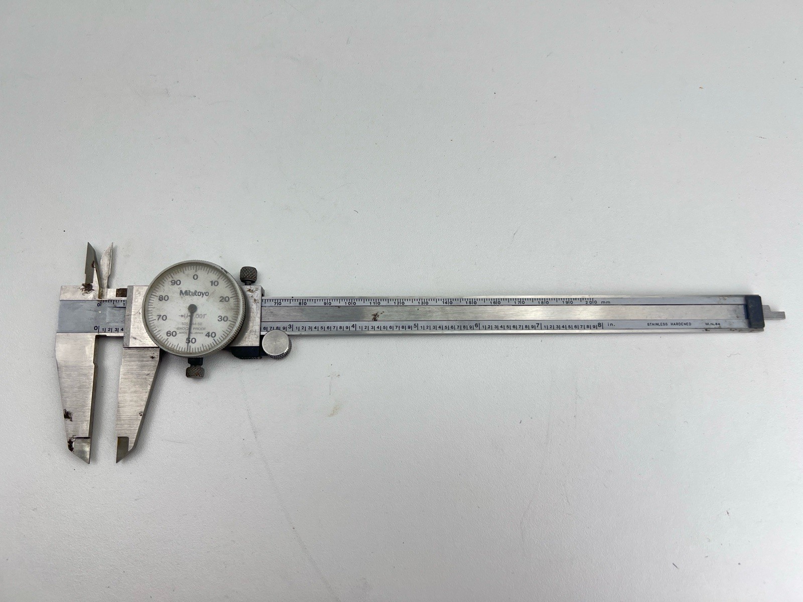 Mitutoyo Dial Caliper 505-644-50 0 to 8 In. 0.001 In.