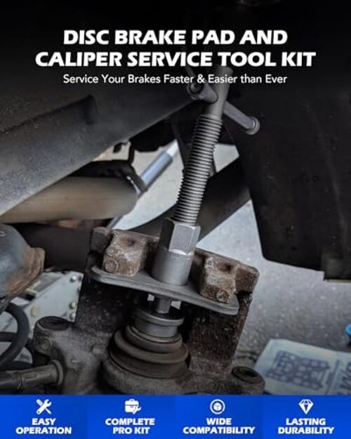 24pc Brake Caliper Compression Tool Set, Heavy Duty Brake Piston Blue