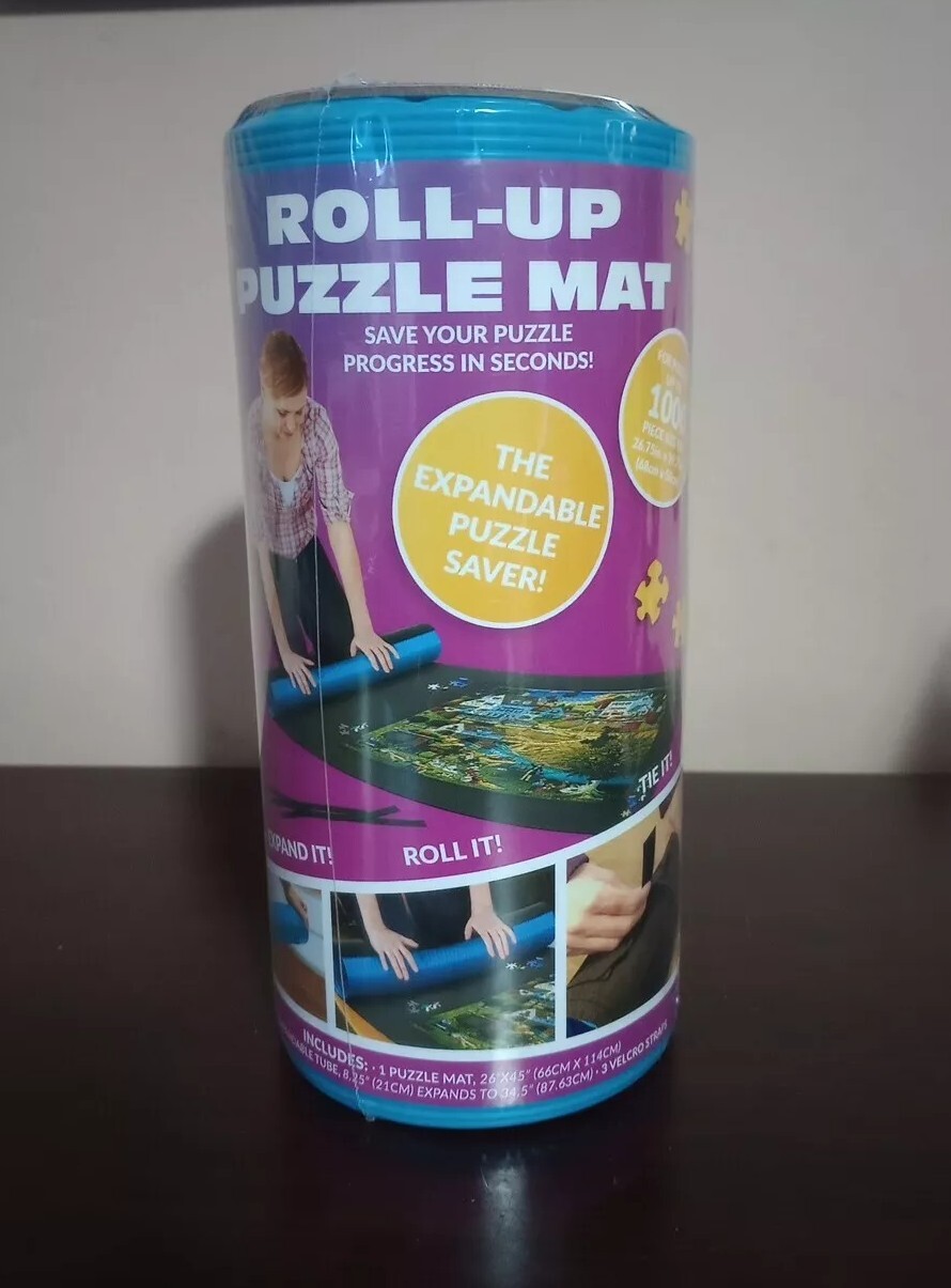 Buffalo Jigsaw Pro Roll-Up Puzzle Mat Blue Jigsaw Puzzle Storage Expandable NEW