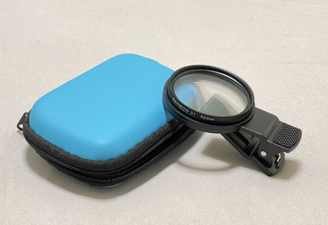 Rainbow Diffraction Acrylic Filter for Mobile Phone