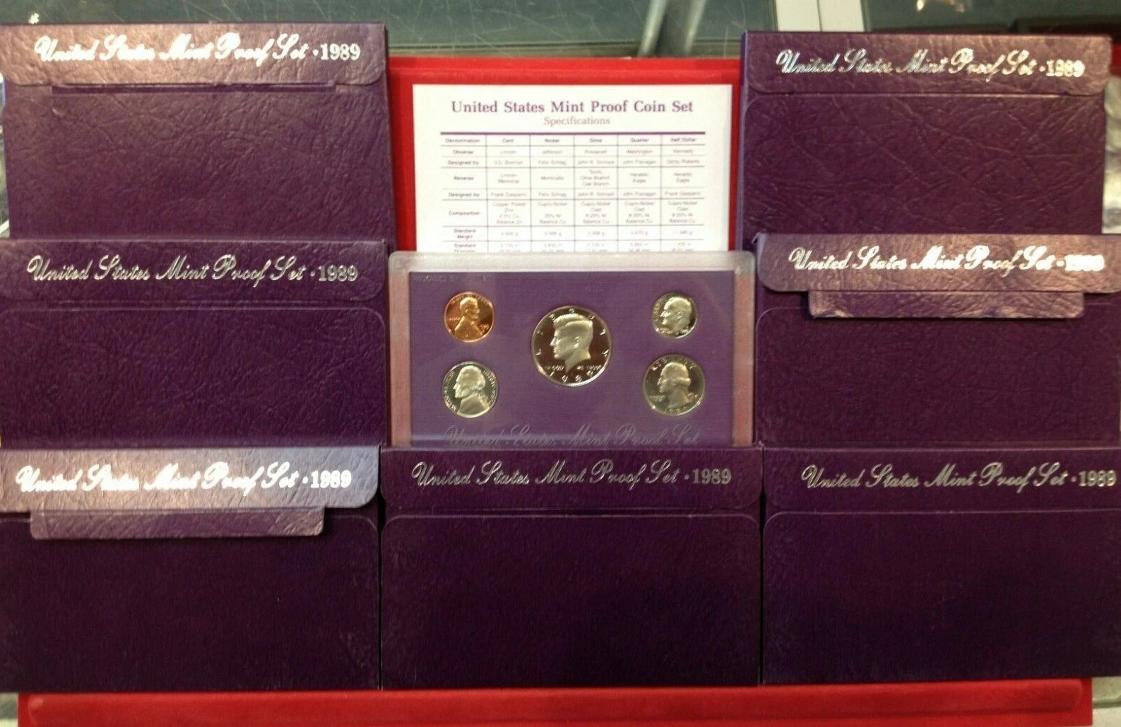 1989 S US Mint Uncirculated Proof Set with OGP & COA