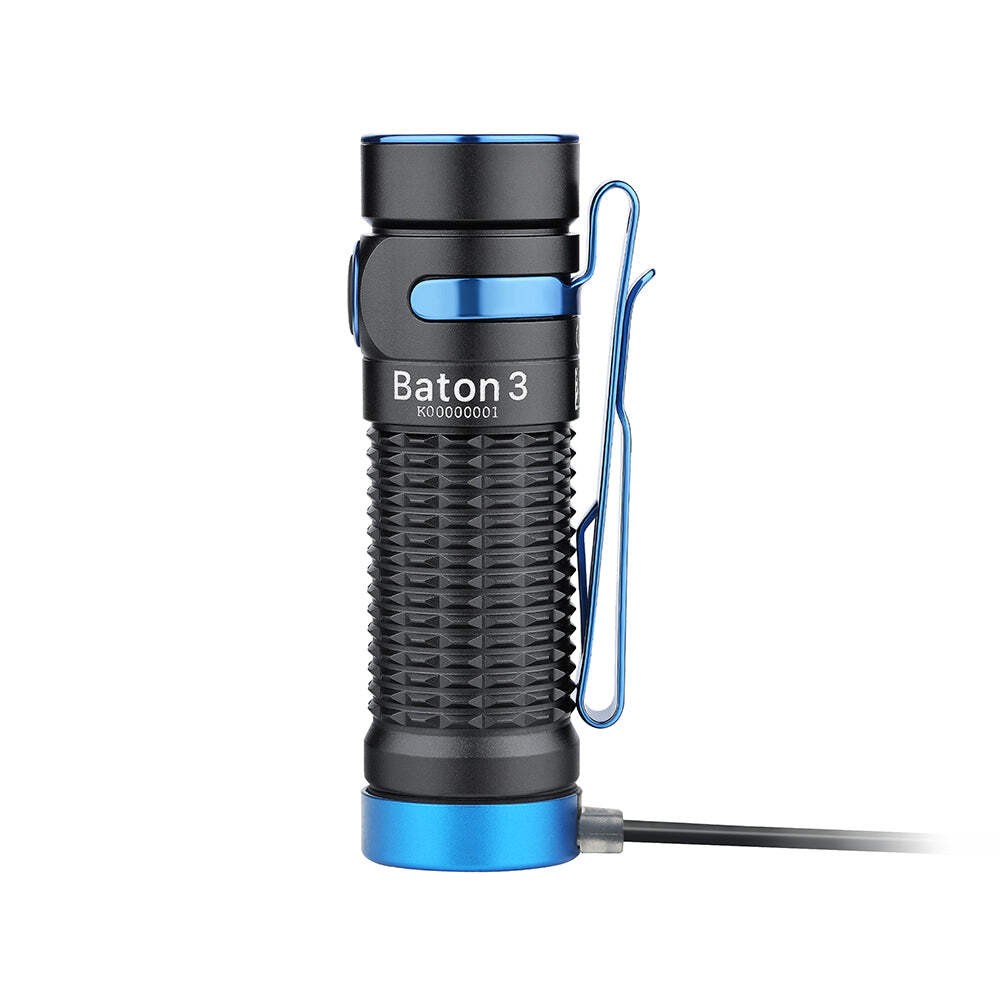Olight Baton 3 Rechargeable Flashlight & Case