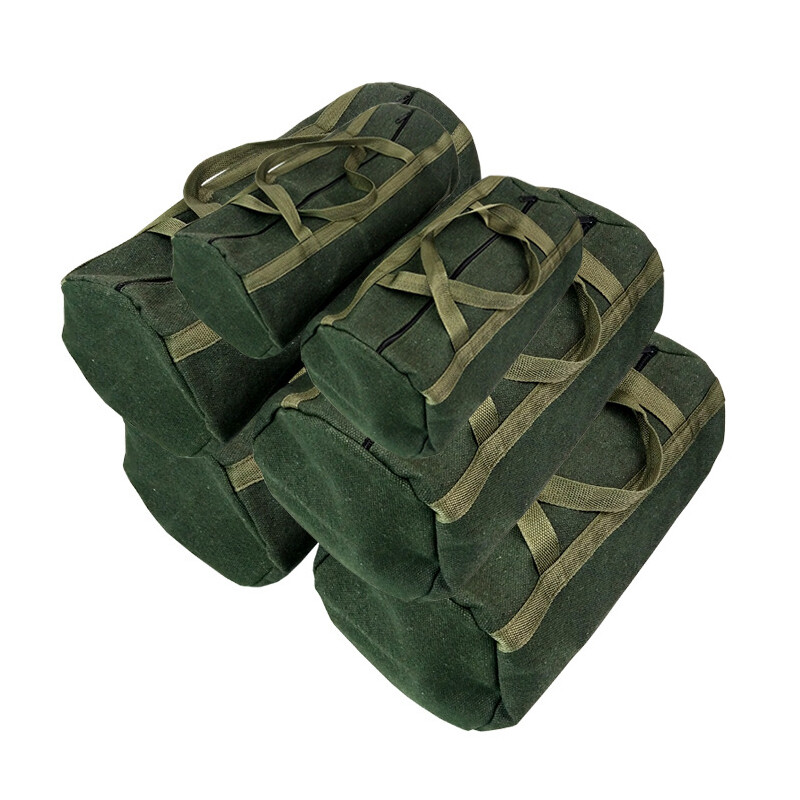 Durable Thick Canvas Pouch Tools Bag Storage Organizer Instrument Case Green