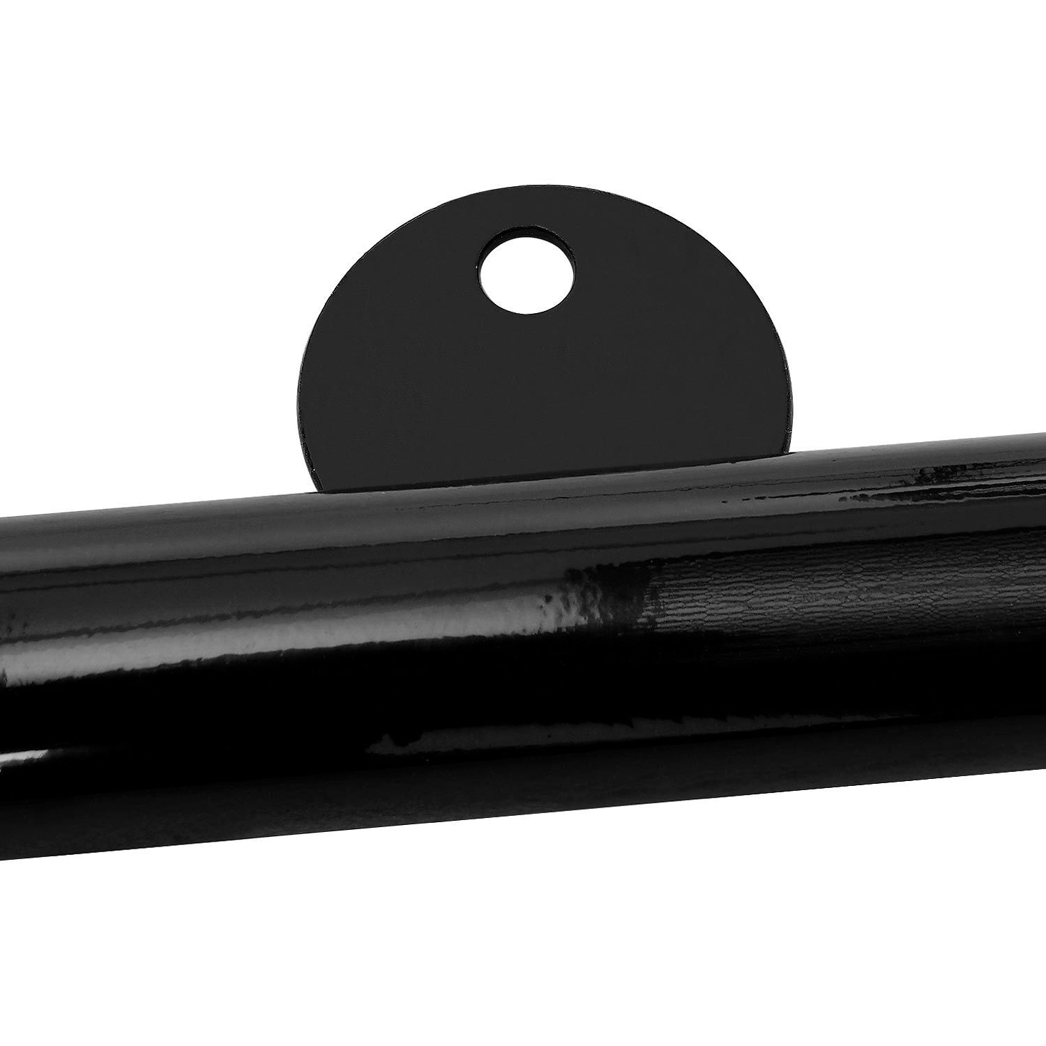 46" Wheel Chair Accessible Round Picnic Table Surface Mount Black