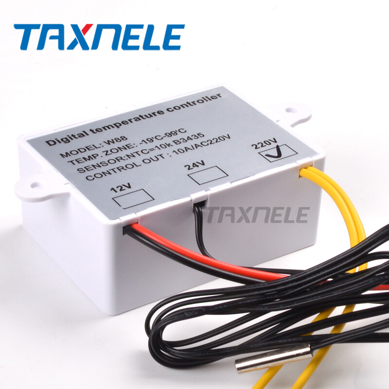 W88 Digital Thermostat 12V 220V Temperature Controller Triple Display Swith