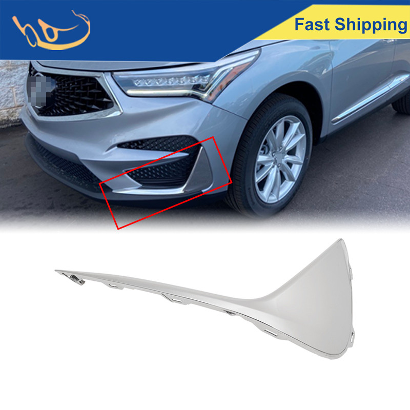 Chrome Front Bumper Fog Light Strip Trim Driver Side For 2019 20 2021 Acura RDX