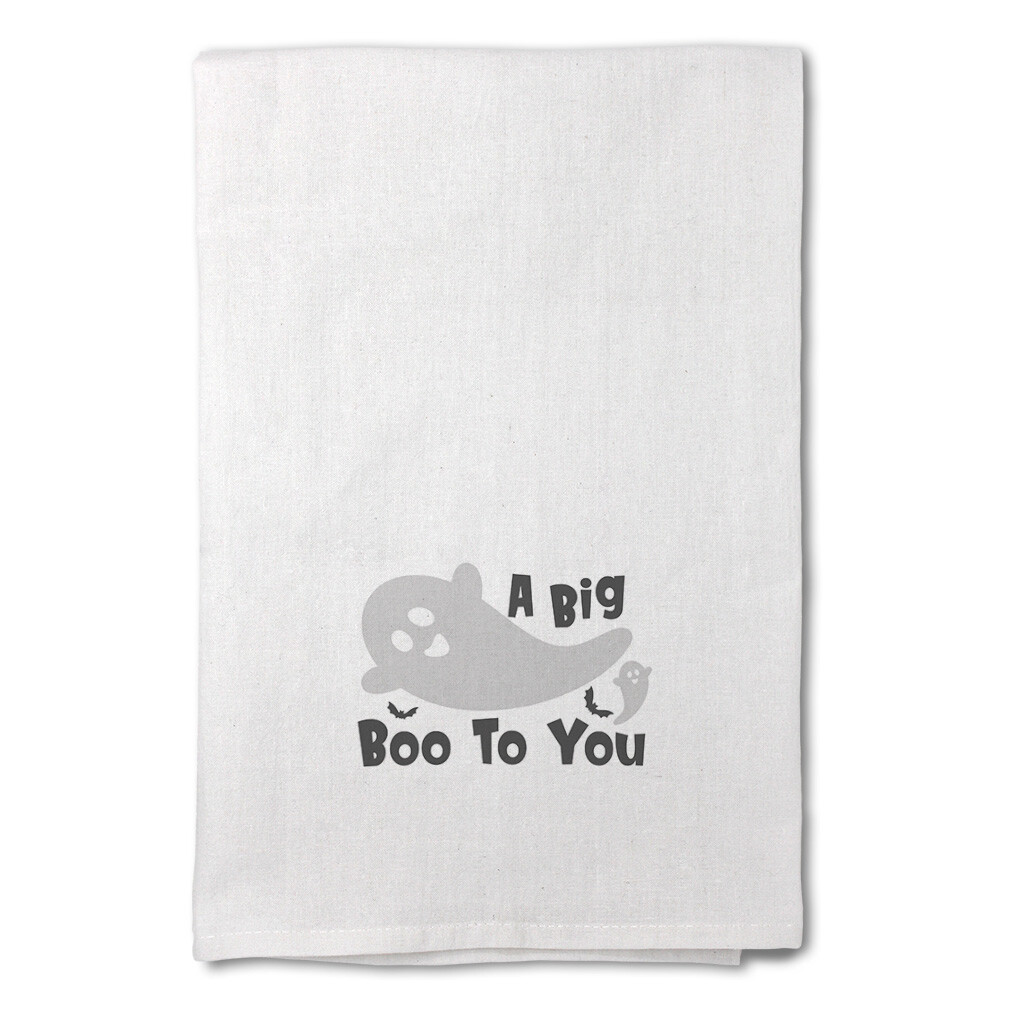 Decor Flour Kitchen Towels A Big Boo to You Cleaning Supplies Dish Towels White