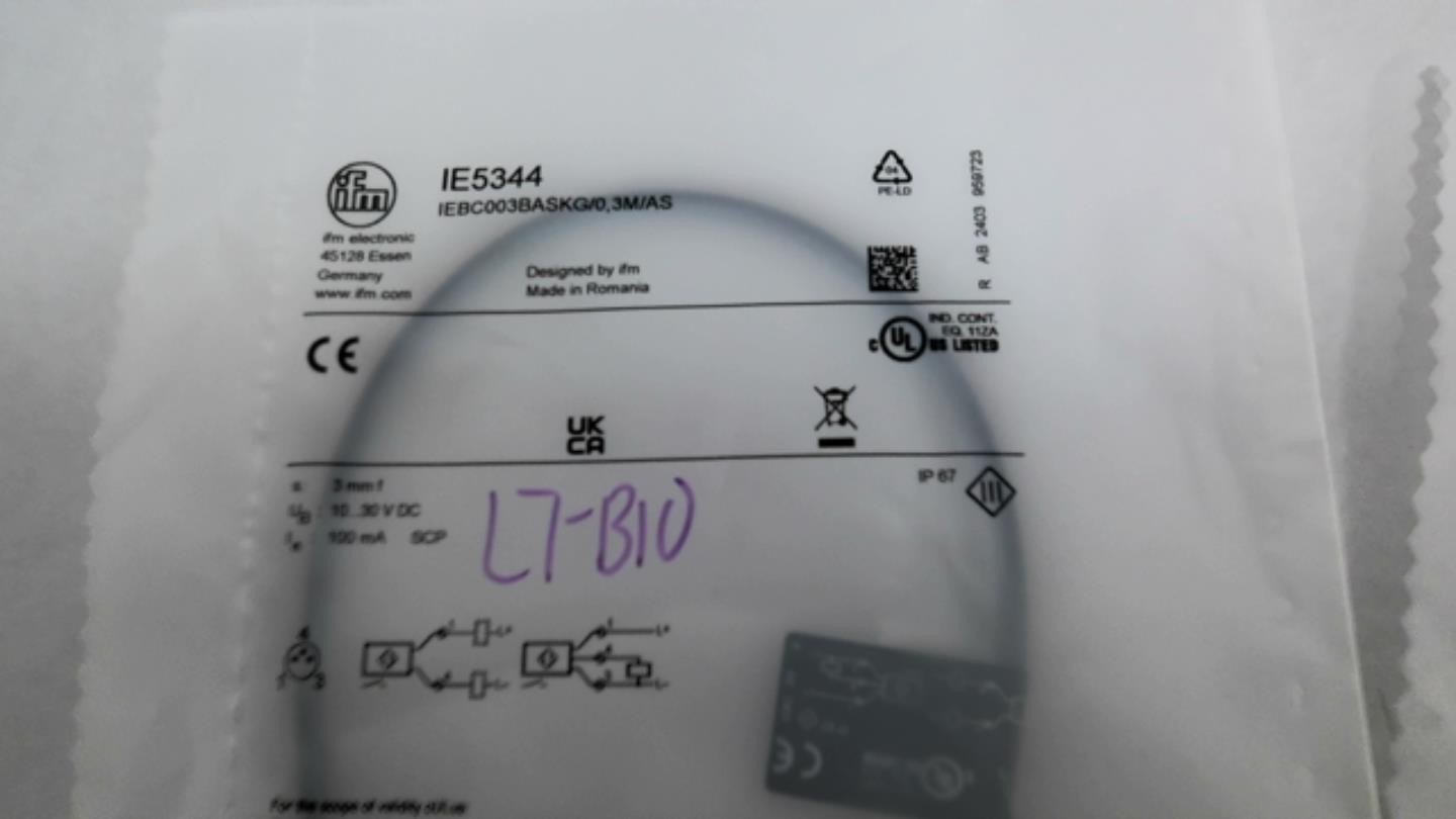 IFM IE5344 Inductive Proximity Sensor Lot Of 2