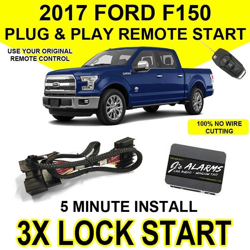 2017 Ford F-150 Remote Start Plug and Play Easy Install Truck F150 3X Lock FO2
