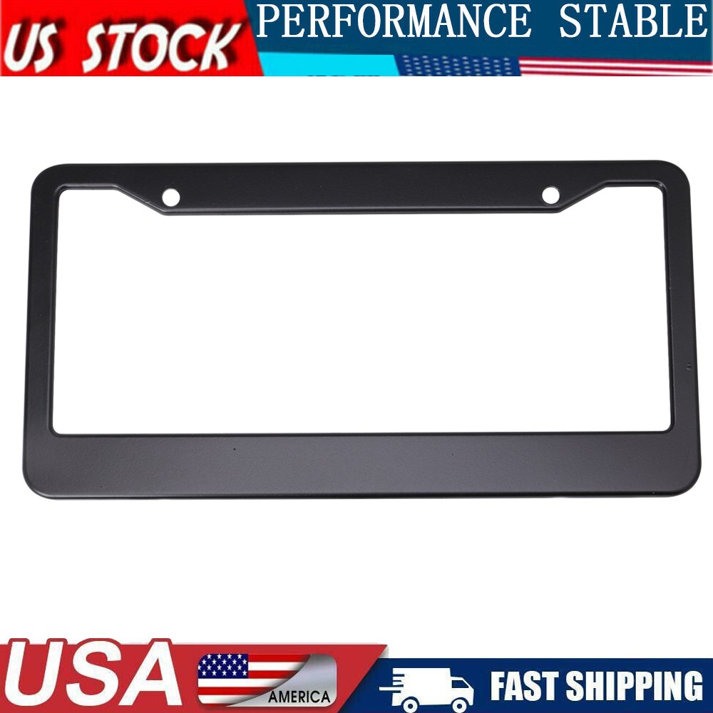 Black License Plate Frame Tag Cover aluminium alloy Universal Car
