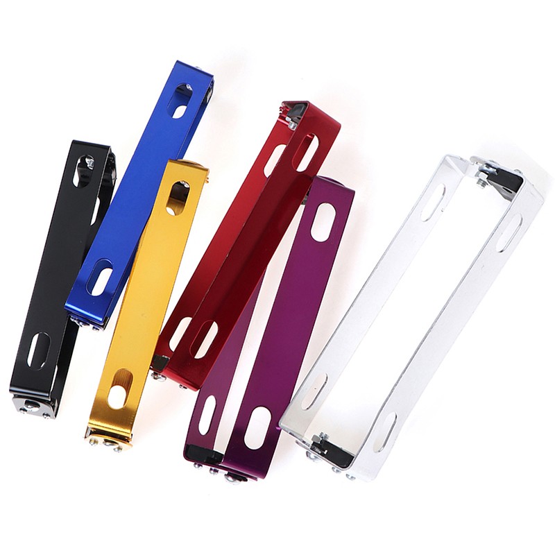 Aluminum Universal Motorcycle Adjustable Angle License Plate Bracket Holder T.N8