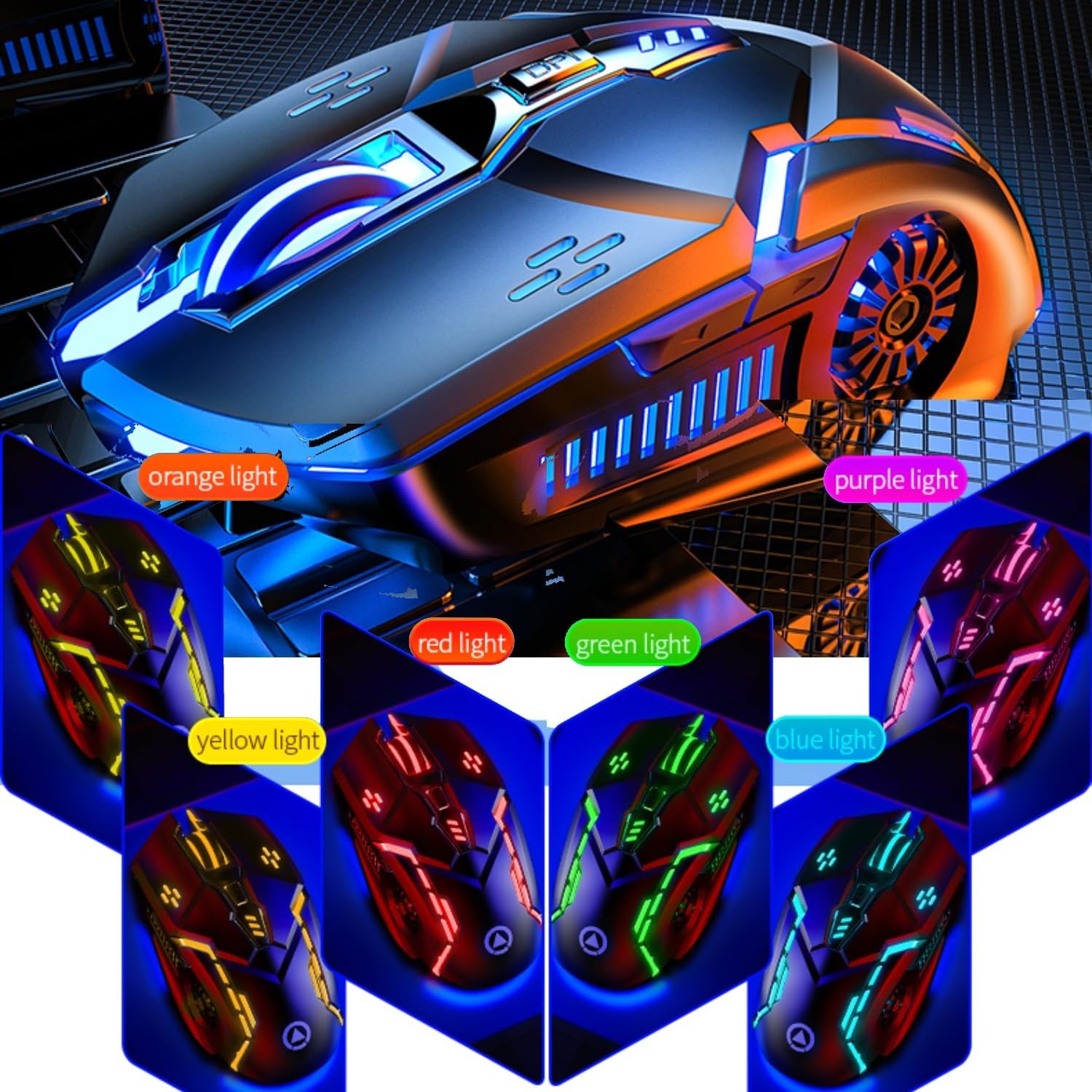 CHONCHOW Gaming Mouse Wired Grey