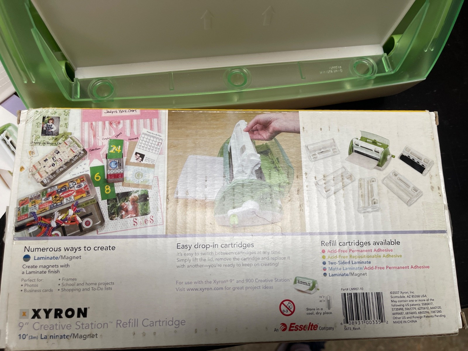 Xyron 9'' Creative Station Sticker Machine Laminate Laminator 9" Extra Cartridge
