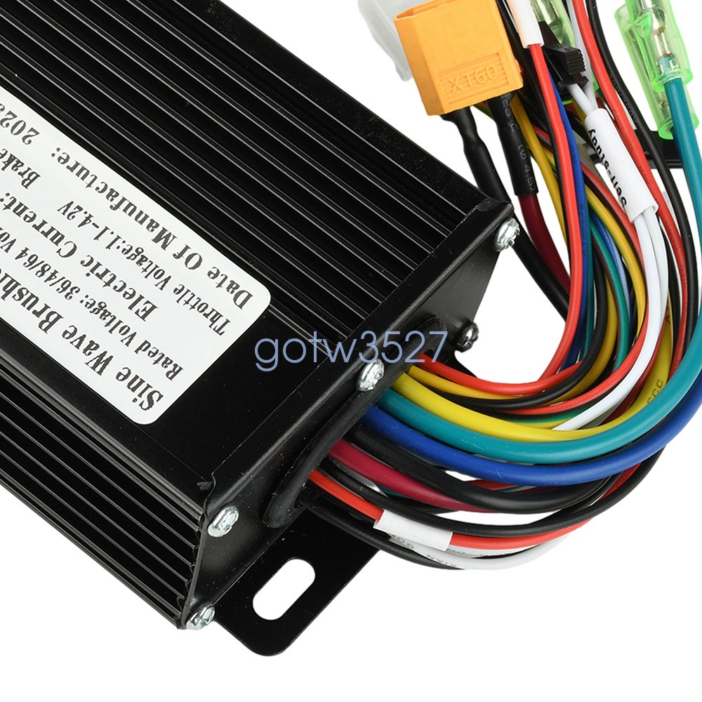 36V 48V 64V 30A Sine Wave Brushless Motor Controller 750-1500W Three-Mode Driver