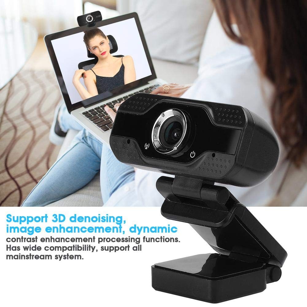 Full 1080p USB Webcam Computer Camera With Microphone Plug And Play Desktop