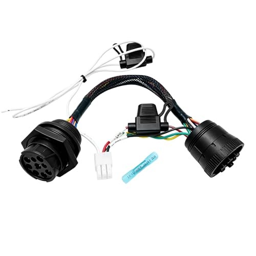 J1939 Y-Splitter Cable Black Flame-Retardant Jacket with Threaded Nut