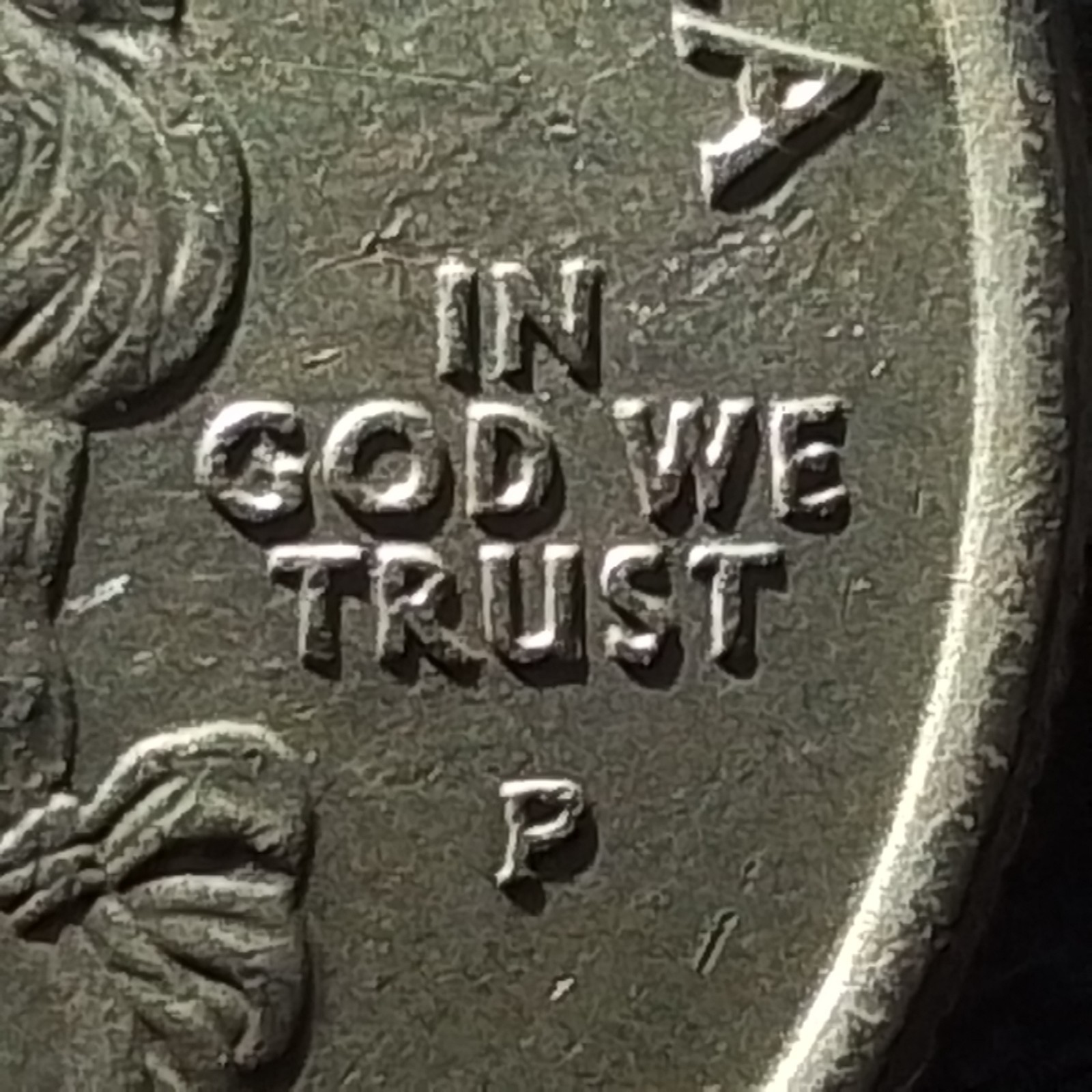 2004 US Quarter Texas P Mint Mark Grey "Dull" Toning Poorly Bonded Clad Layer