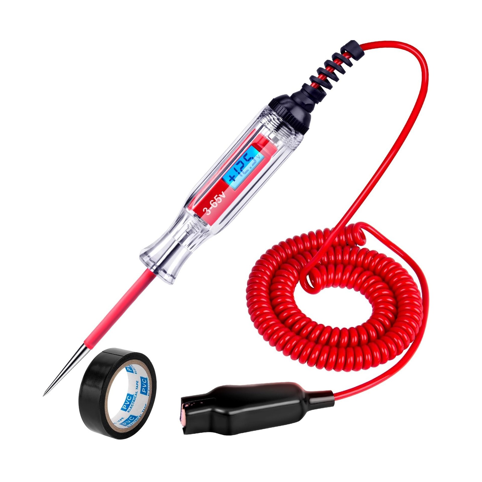 Heavy Duty 3-65V Backlit Digital LCD Circuit Tester, Test Light wit... Fast Ship