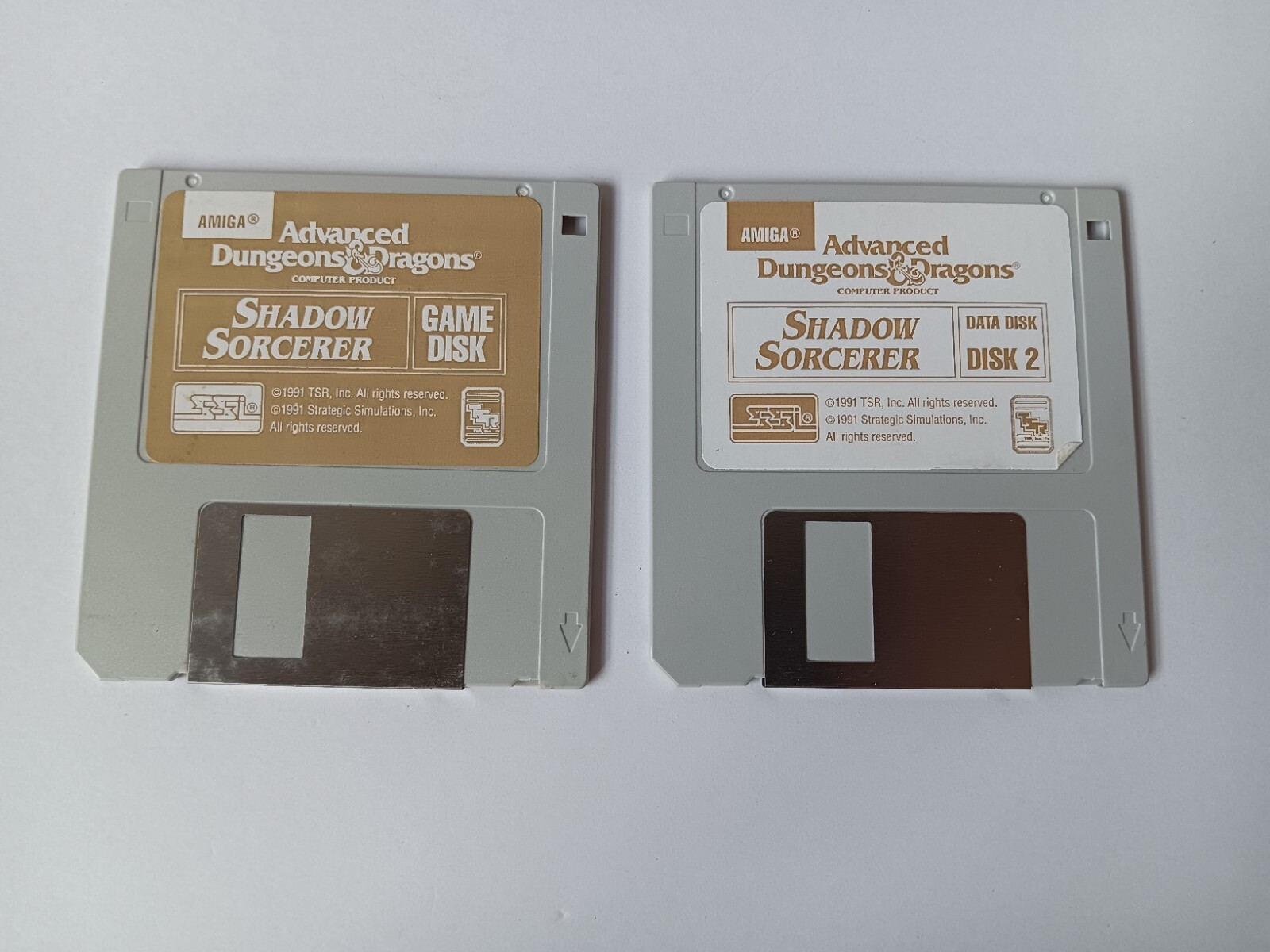 Amiga Advanced Dungeons & Dragons Shadow Sorcerer Computer Software Tested/Works