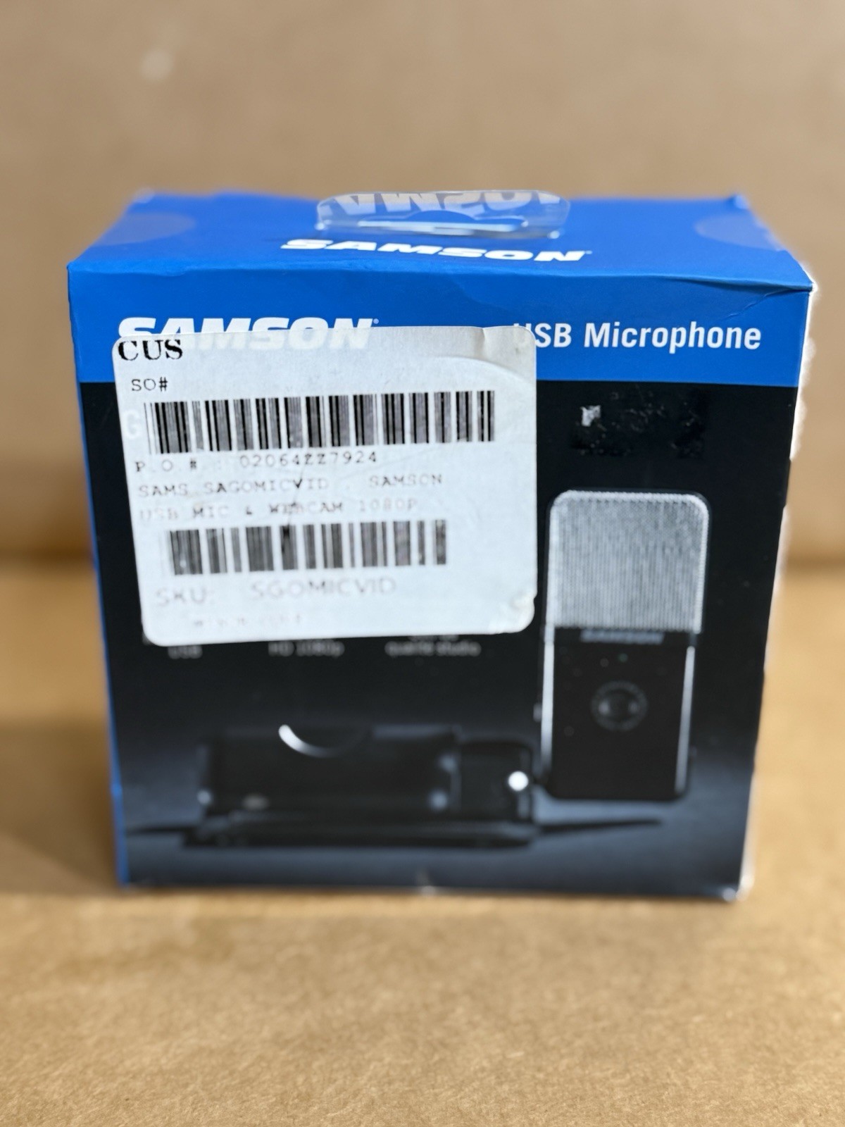 Samson Go Mic Video Portable USB Microphone with HD Webcam SAGOMICVID - NEW