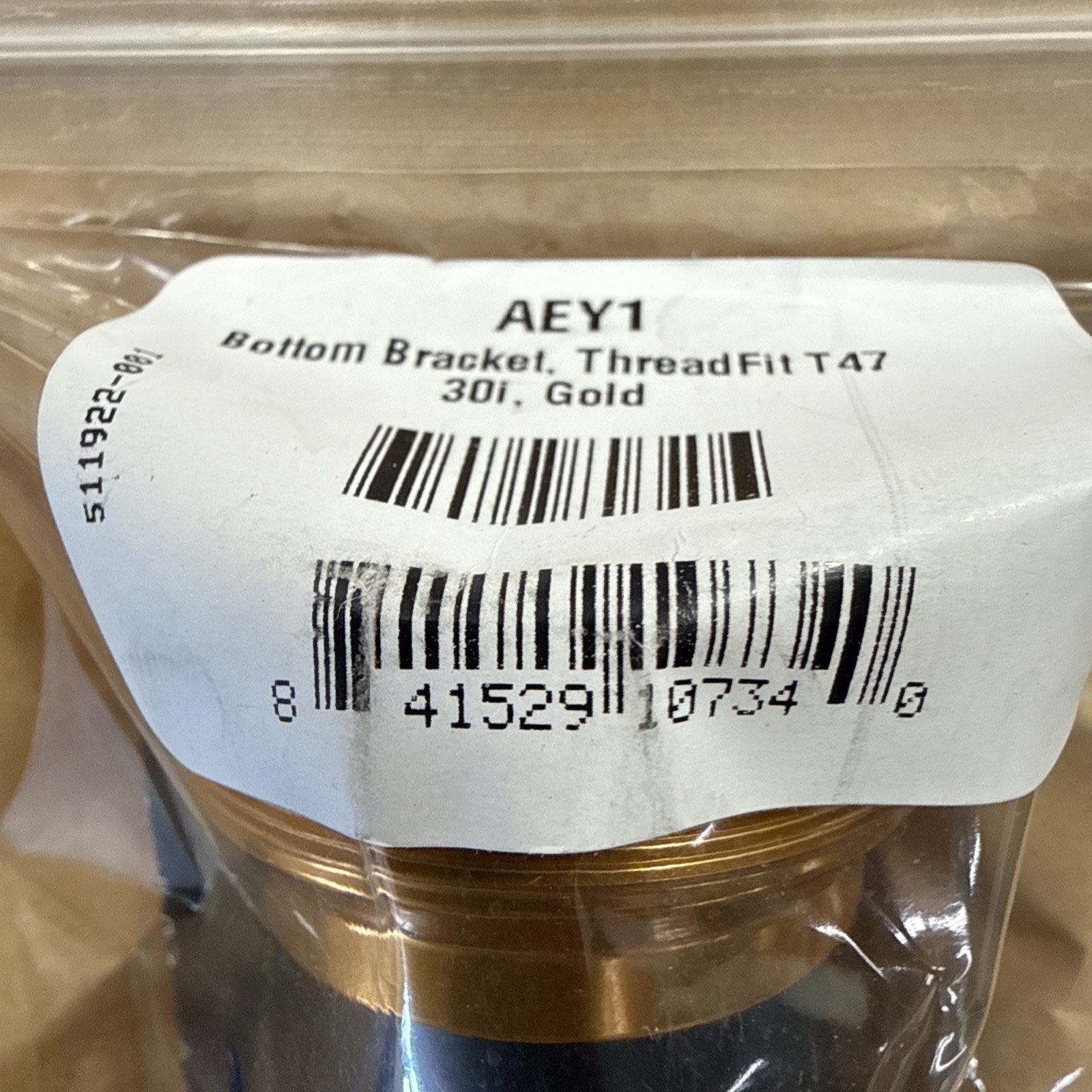 Chris King Gold ThreadFit T47 Bottom Bracket 30i AEY1