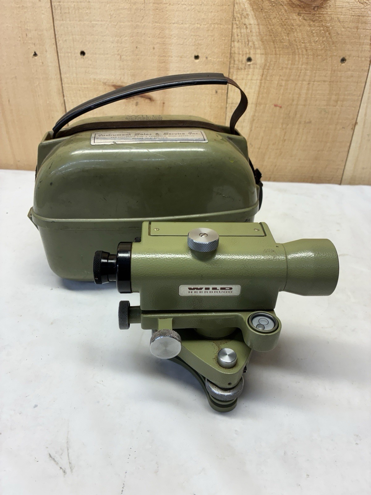 Vintage Wild Heerbrugg Swiss made N10 Engineer Surveyors Theodolite Level 60s