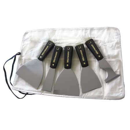 Westward 31Mj75 Putty Knife/Painters Tool Set, 3" W, 5 Pc.