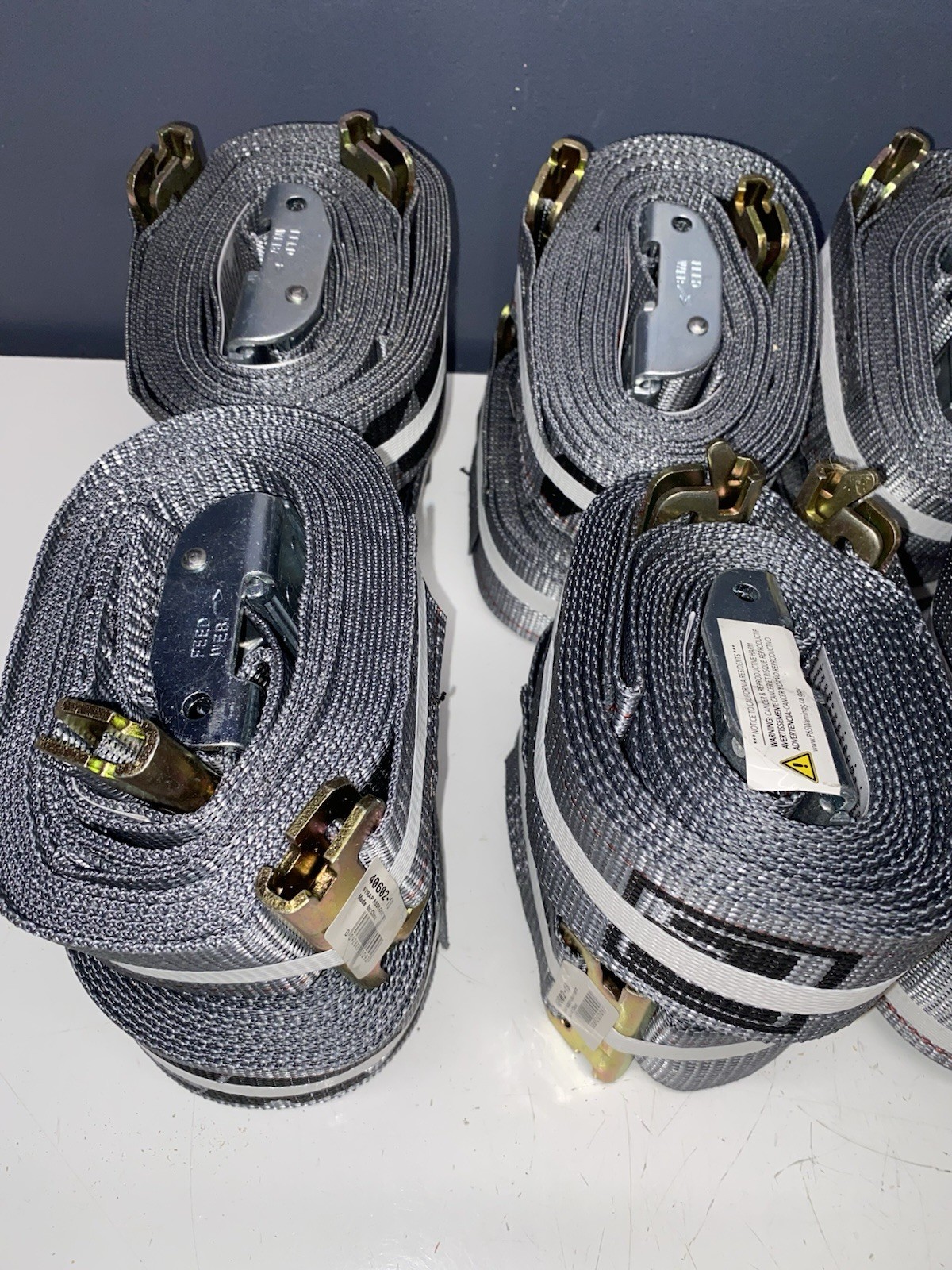 CARGO STRAPS FOR E TRACK 16’ E-TRACK SET OF 16