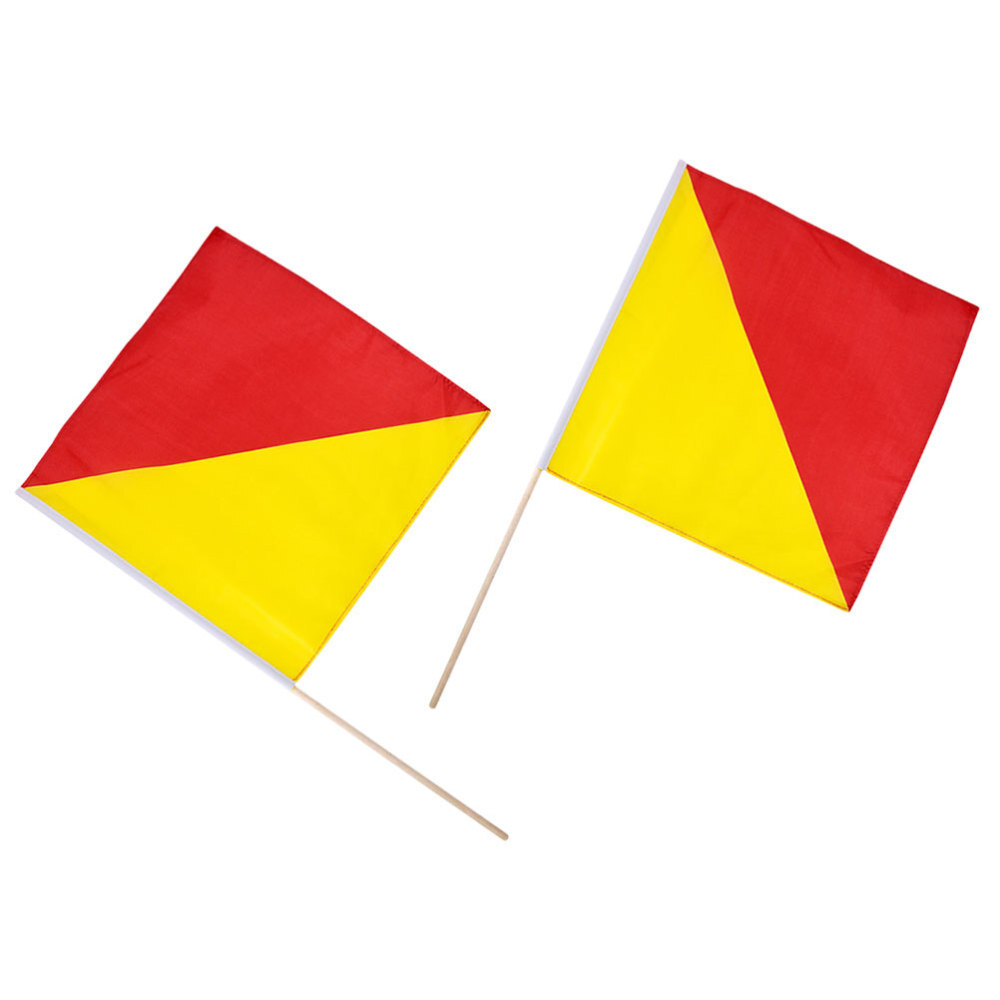 2Pc Semaphore Flags Traffic Safety Equipment Performance Travel Outdoor Décor