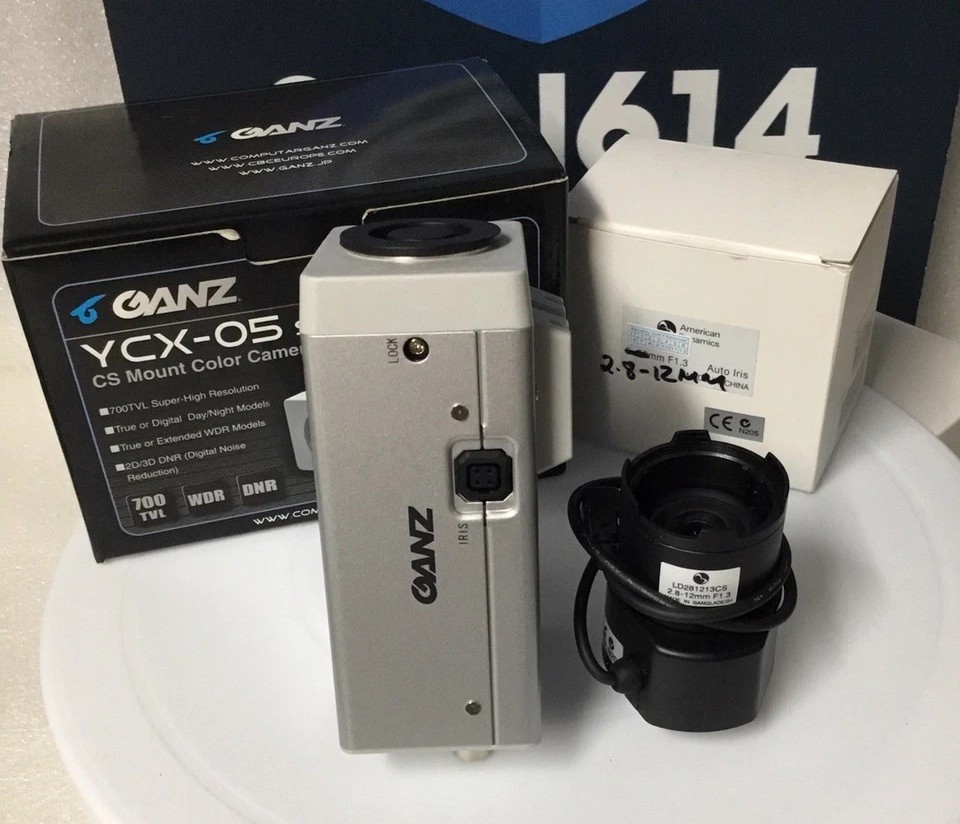 GANZ YCX-05 Series Security Color Camera W/ 2.8-12mm 700TVL WDR Day/Night NEW!