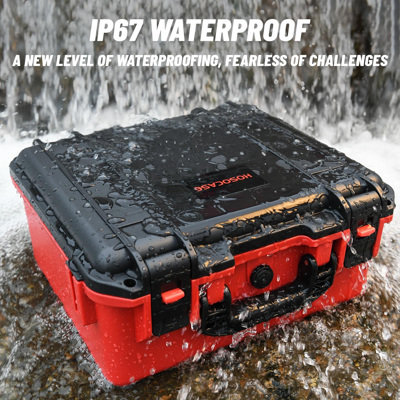 Case for Milwaukee M12 Impact Driver & Drill Set - Tool Box Black & Red