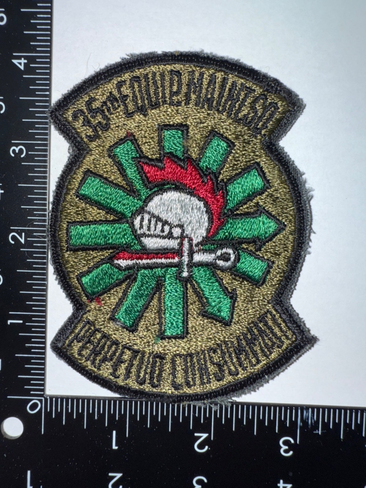 USAF Air Force 35th Equipment Maintenance Squadron Military Patch Obsolete