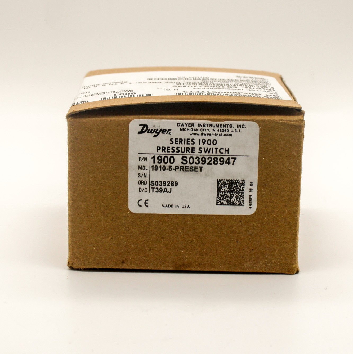 Dwyer Instruments 1910-5-PRESET Differential Pressure Switch