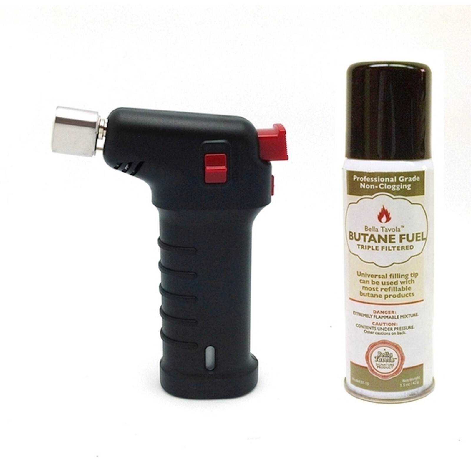 Butane Torch with Fuel - MINI - Butane INCLUDED - CAMPING HIKING BBQ CIGARS