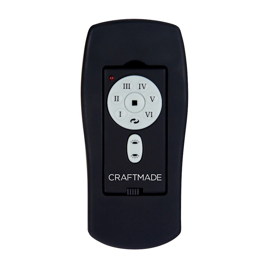 Craftmade 6-Speed Control, Up/Downlight/Reverse Functions, Black - IDC-REMOTE