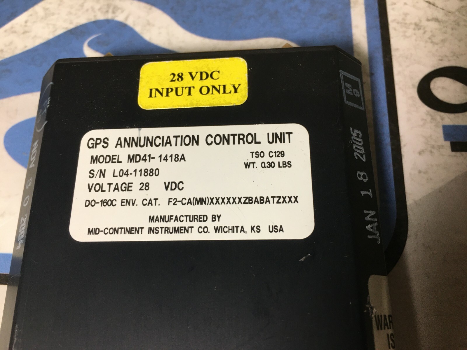 GPS Annunciation Control Unit MD41-1418A Guaranteed Repairable