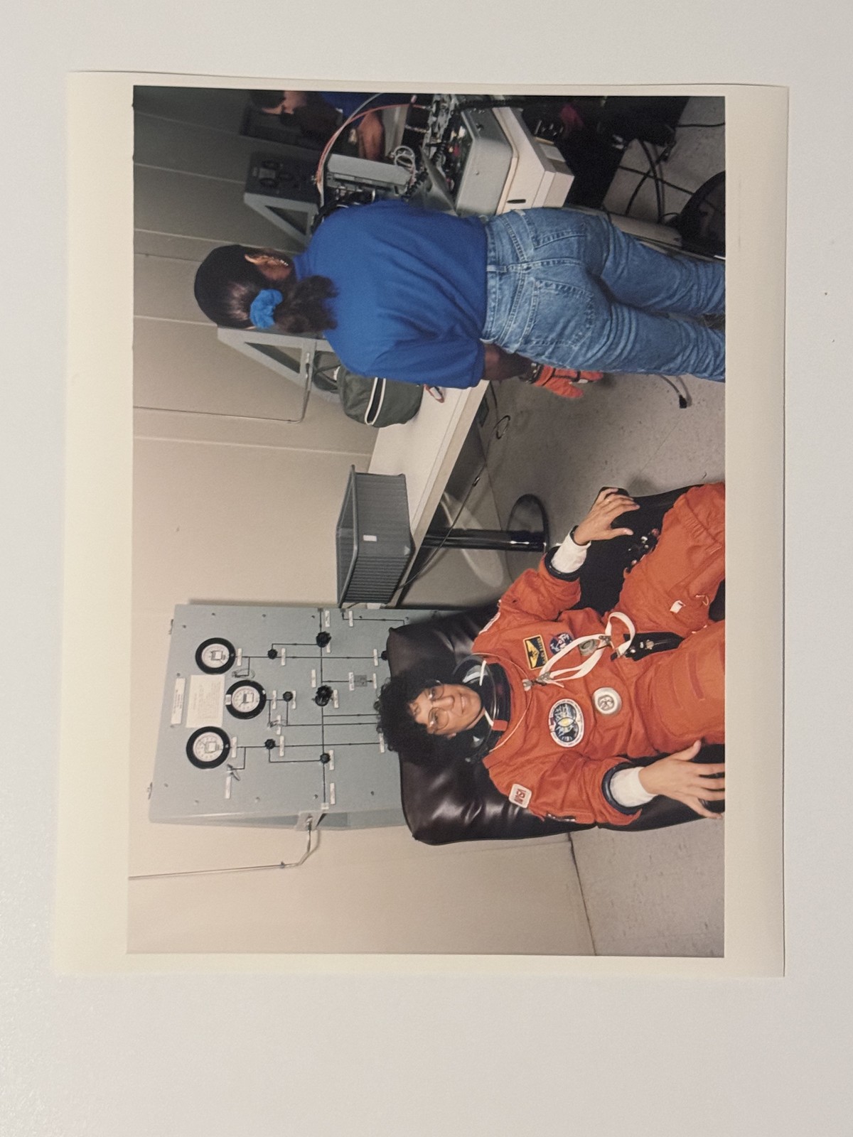 NASA STS-71 Ellen Baker In Launch Suit 2 Press Photo