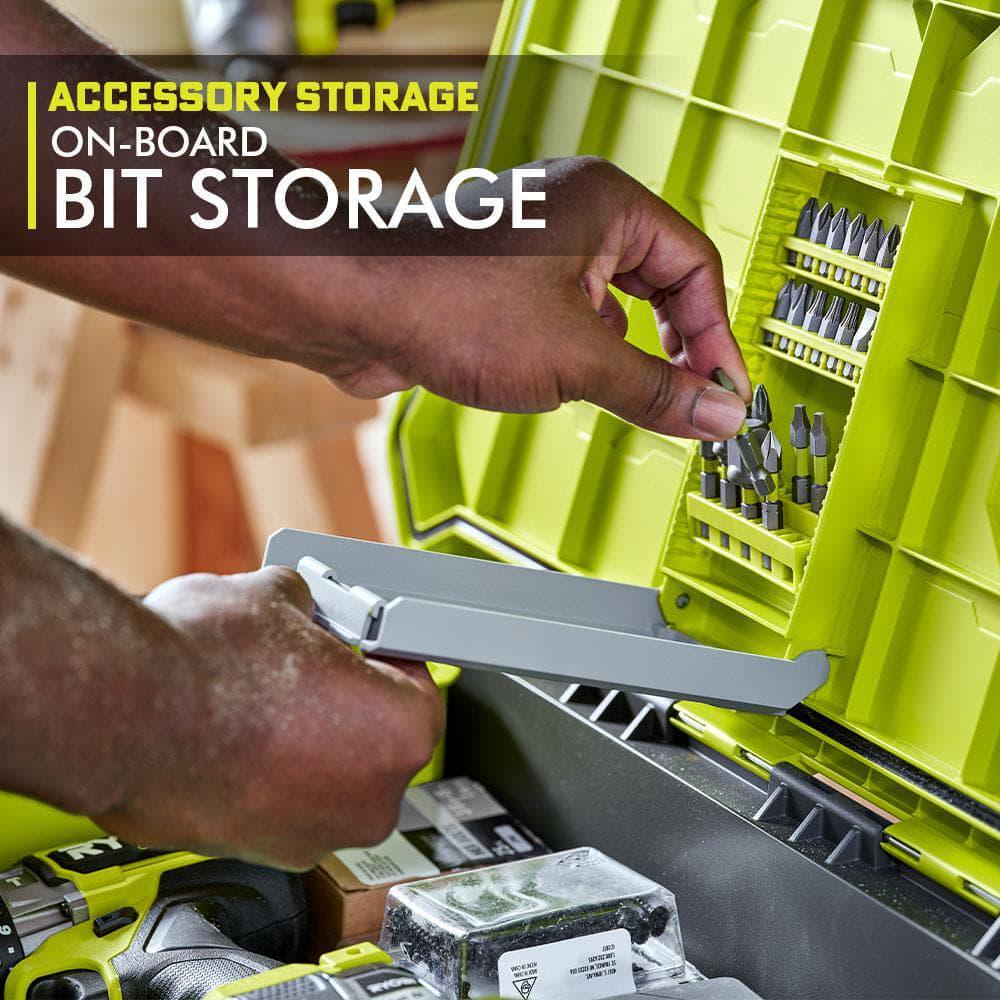 Ryobi Link Tool Box Impact Water Dust Resistant Modular Storage System Durable