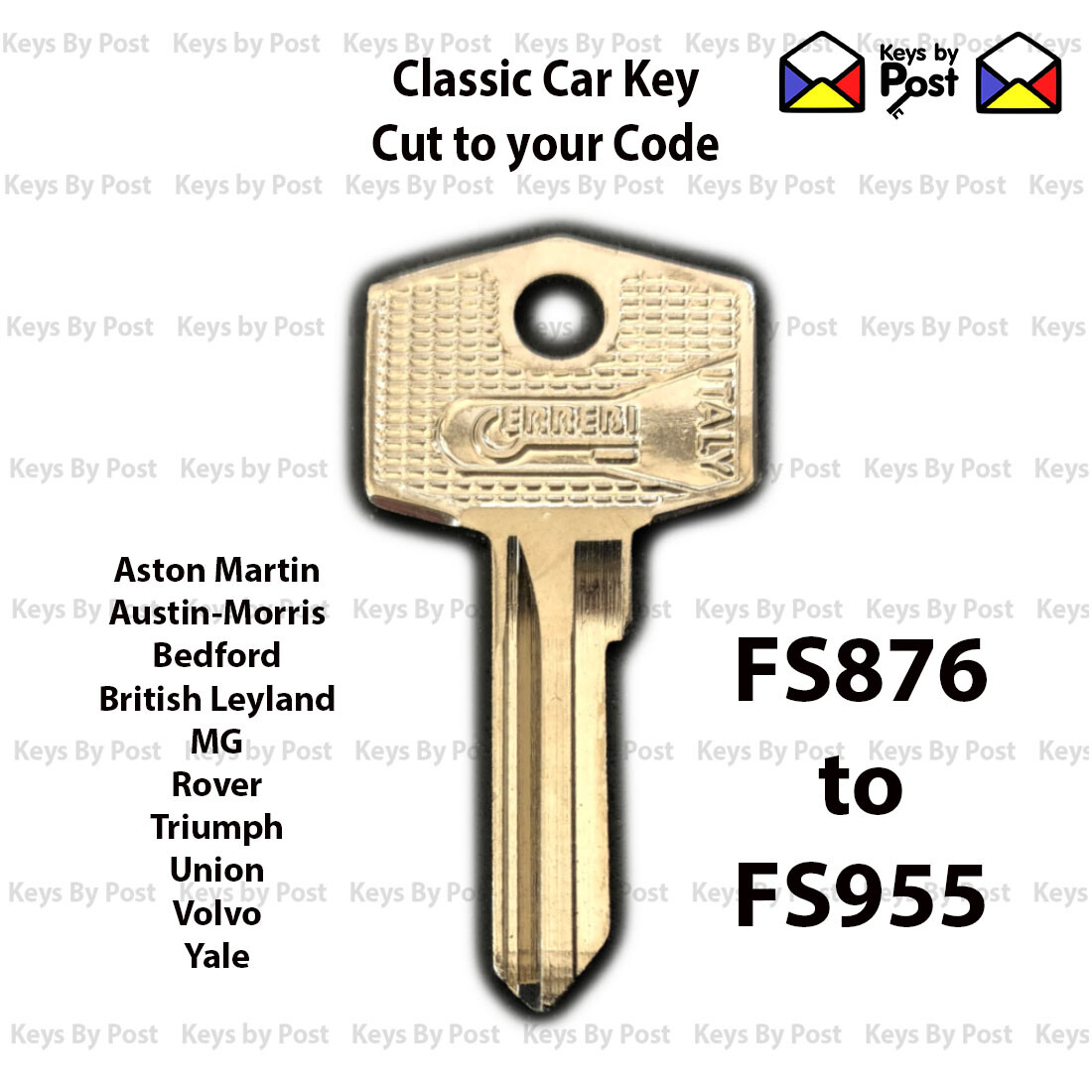 Classic Car Key Vintage Vehicle - Wilmot Breeden, Union Series FS876 - FS955 Jag