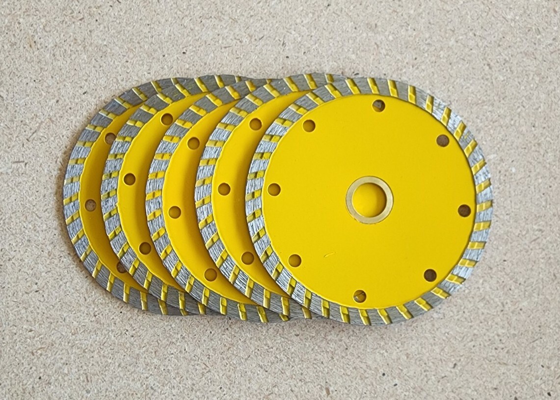 4" TURBO RIM DIAMOND BLADE - LOT OF 10 - WET/DRY GENERAL PURPOSE. FREE SHIP.